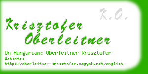 krisztofer oberleitner business card